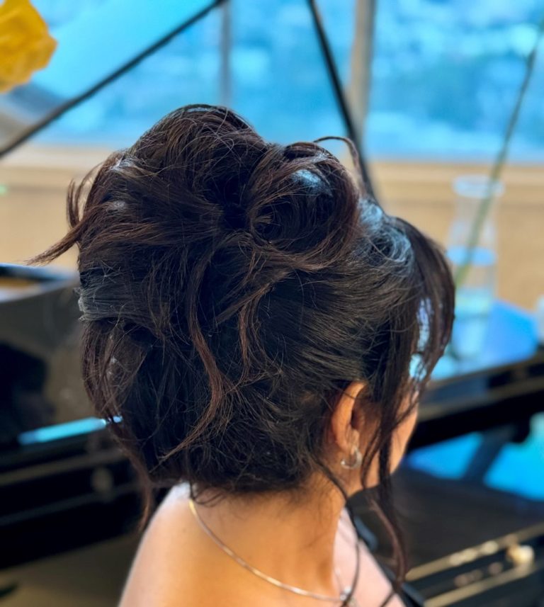 Updo hairstyle in Beverly Hills and West Hollywood Hair salon