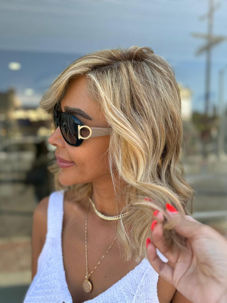 Full head hair highlight in Beverly Hills and West Hollywood