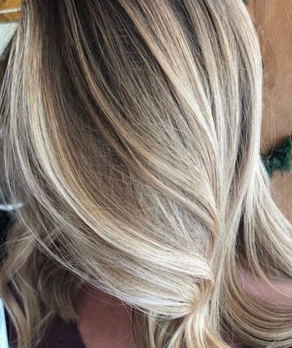 Partial Highlight hair coloring in Beverly Hills and West Hollywood