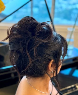 Updo hairstyle in Beverly Hills and West Hollywood Hair salon