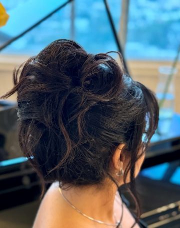 Updo hairstyle in Beverly Hills and West Hollywood Hair salon