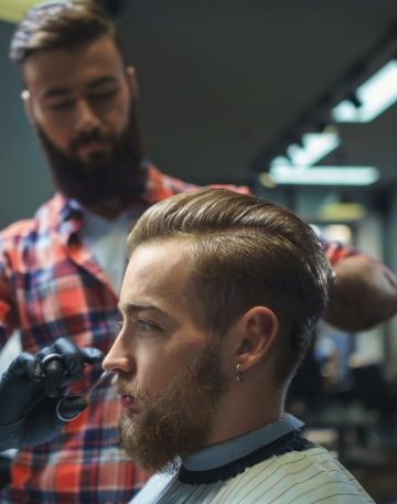 men's haircut in West Hollywood